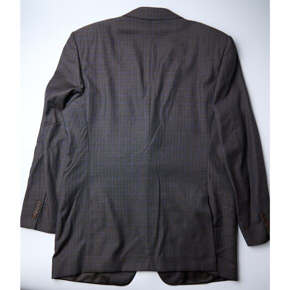 Canali Blazer Men's 44L US Plaid 100% Virgin Wool Sport Coat Designer 54L EU - Picture 2 of 11
